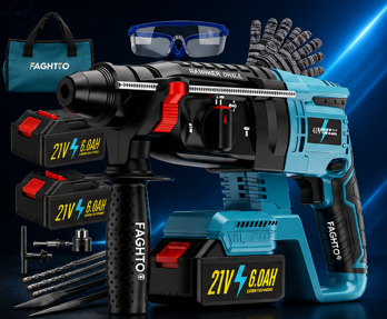 Taladro Rotomartillo Inalambrico 3200W
