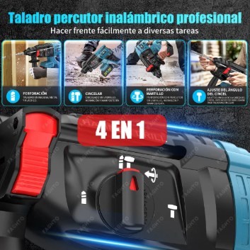Taladro Rotomartillo Inalambrico 3200W