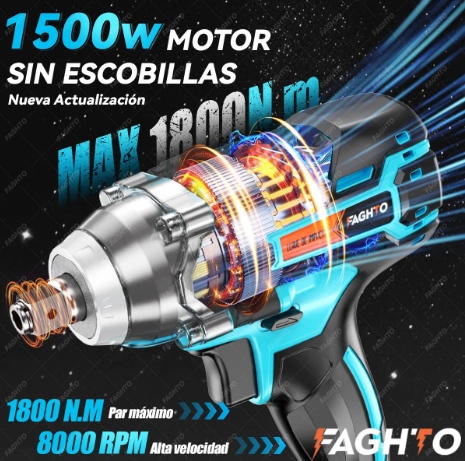 Taladro Destornillador de Impacto Inalambrico