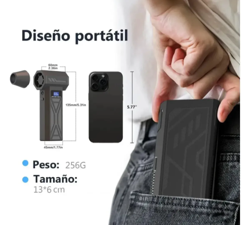Soplador de Aire Mini de Alta Potencia