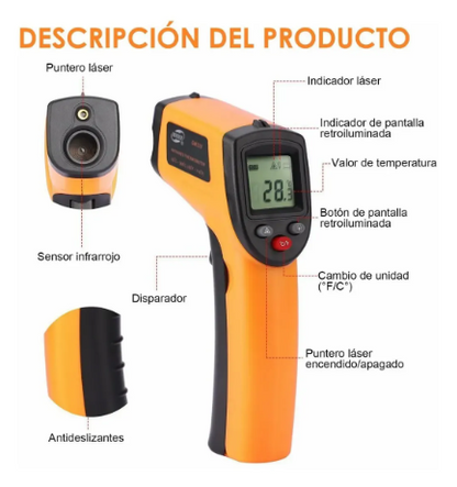 Termómetro Ambiental Infrarrojo Digital
