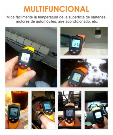 Termómetro Ambiental Infrarrojo Digital